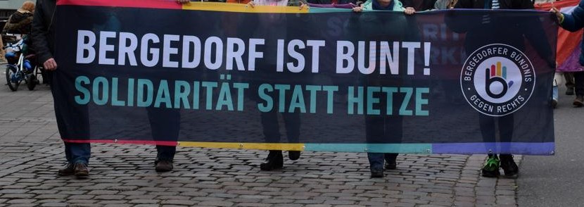 Bergedorf ist bunt! Solidarität statt Hetze!